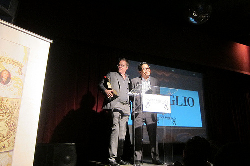 Presenters Aidan and Marcos