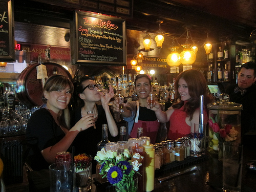 The ladies at Cole's Red Car Bar