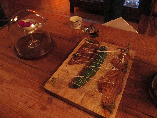 the captured cucumber