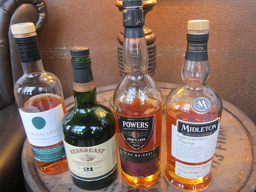 Irish Whiskeys - Green Spot, Redbreast 21, Powers 12, Middleton
