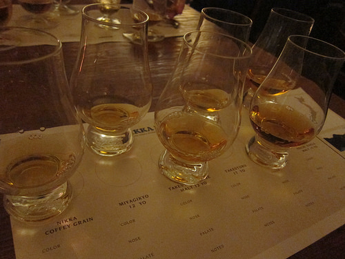 Nikka whisky tasting